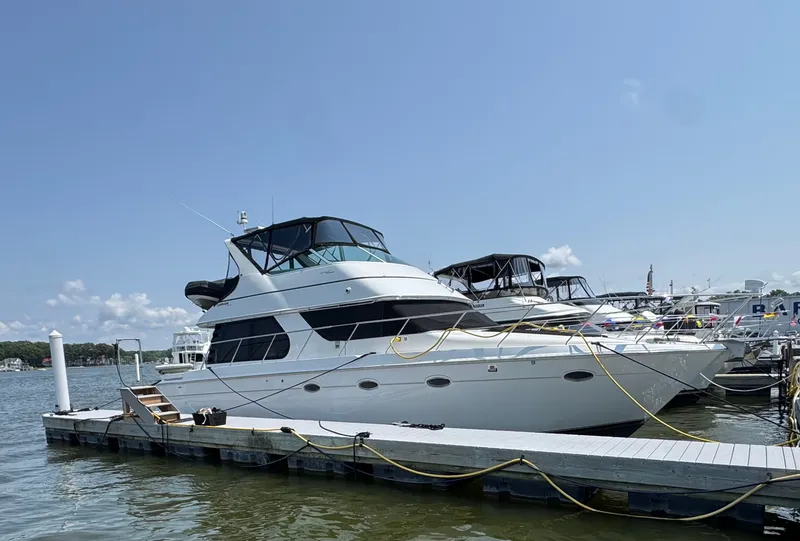 Slide: The Image of Carver Yachts 450 Voyager Pilothouse 1999 - 10