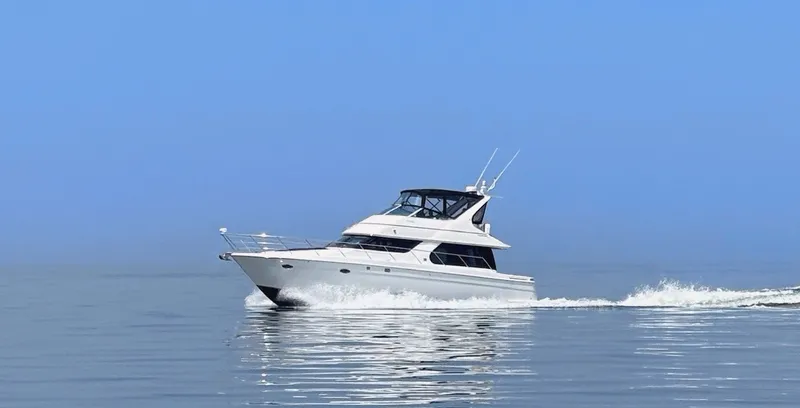 Slide: The Image of Carver Yachts 450 Voyager Pilothouse 1999 - 4