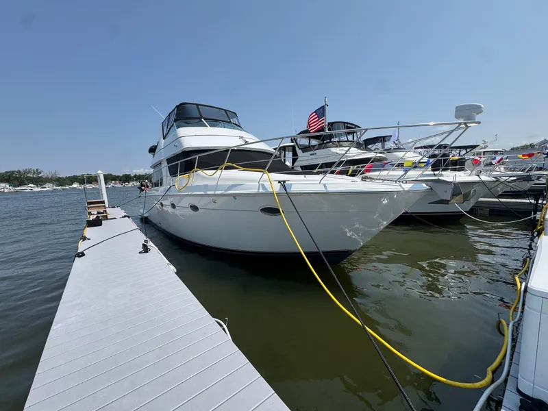 Slide: The Image of Carver Yachts 450 Voyager Pilothouse 1999 - 8
