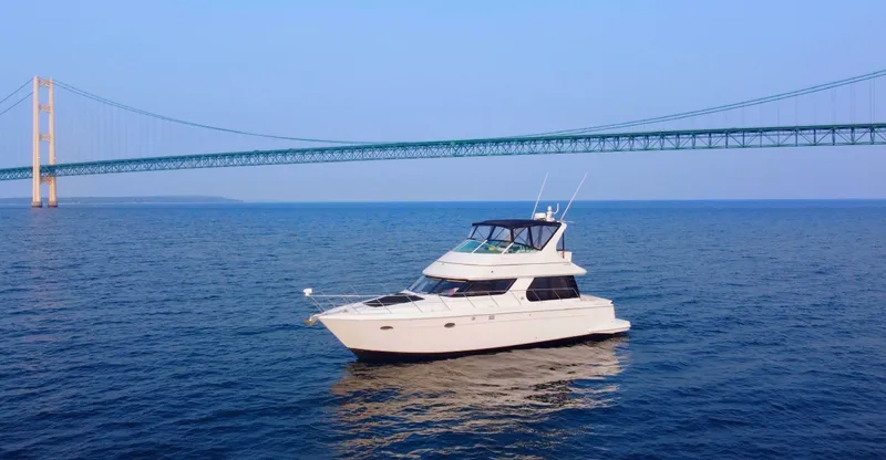 Slide: The Image of Carver Yachts 450 Voyager Pilothouse 1999 - 1