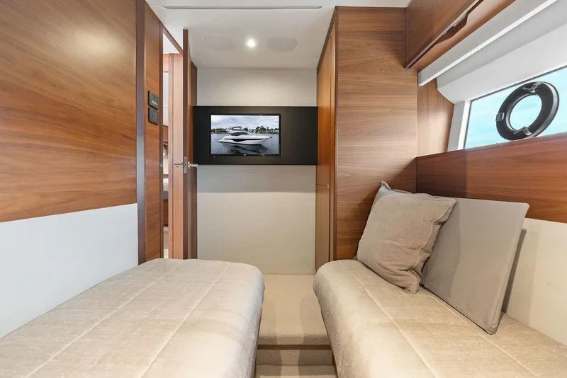 Slide: The Image of Luxurious interior of 2020 Princess S62 yacht with cozy seating and modern decor. - 52