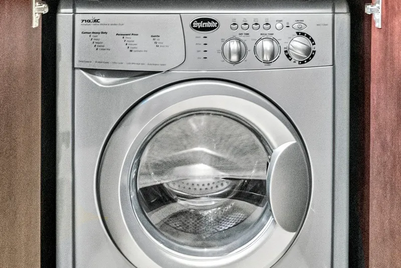 Slide: The Image of Silver Splendide washing machine in a Galeon 560 Sky yacht, 2017 model. - 33