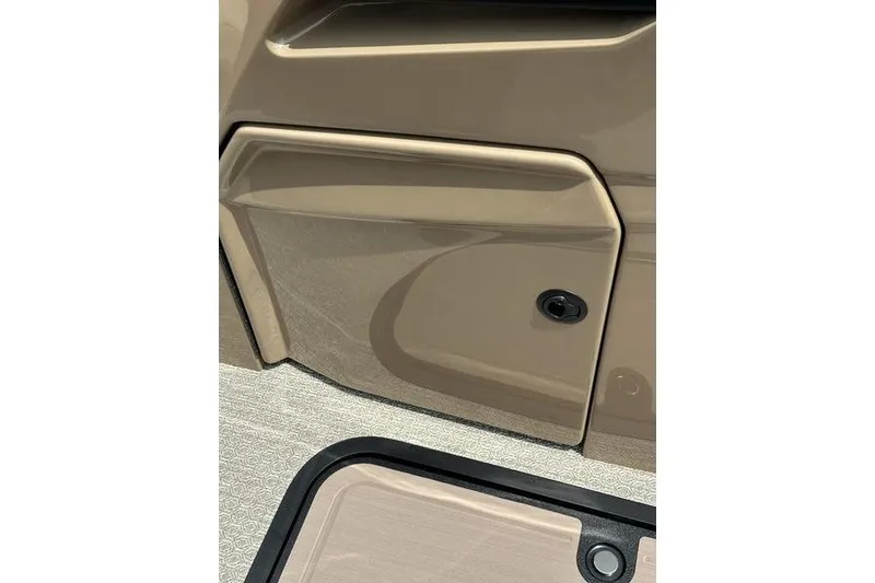 Slide: The Image of Beige interior panel of 2026 Evotti 723QL vehicle, featuring sleek design and textured flooring. - 10