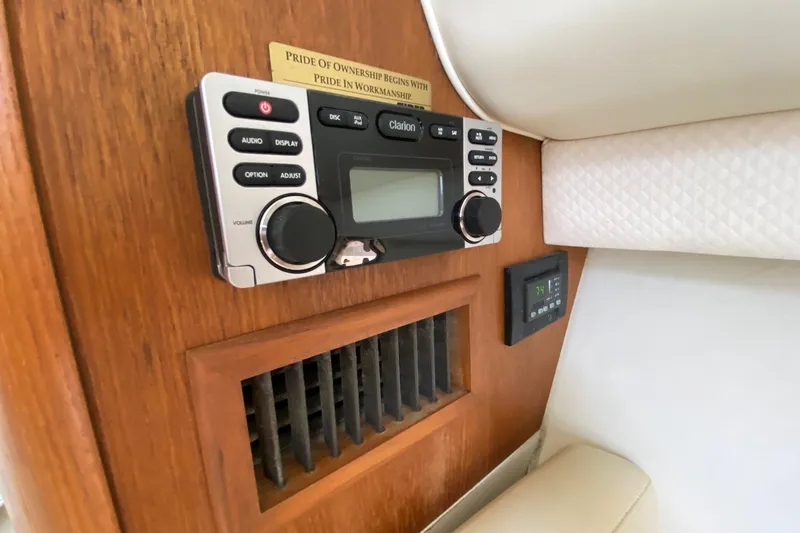 Slide: The Image of Interior of 2006 Tiara Yachts 2900 Open Classic with audio system and vent. - 21