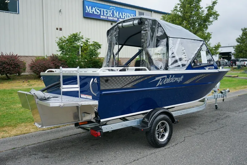 Slide: The Image of 2027 Weldcraft 180 Rebel boat on trailer at Master Marine Boat Center. - 3