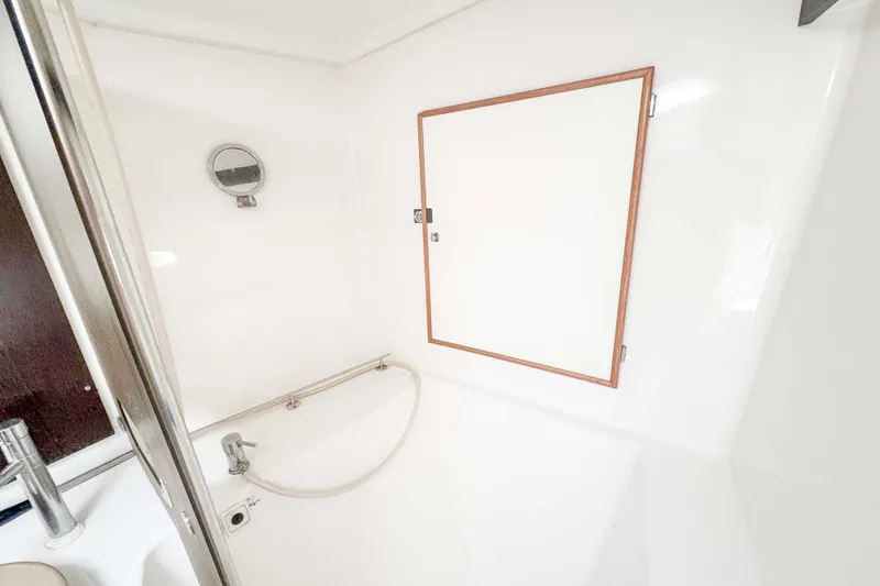 Slide: The Image of Bathroom interior of 2010 Fountaine Pajot Lipari 41 catamaran, featuring shower and sink. - 25