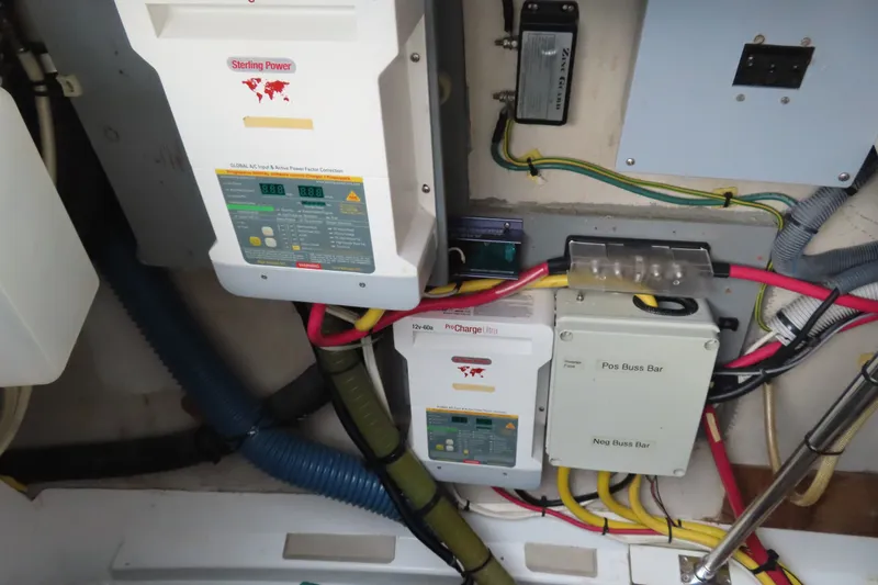 Slide: The Image of Electrical system components inside a 2010 Fountaine Pajot Lipari 41 catamaran. - 38