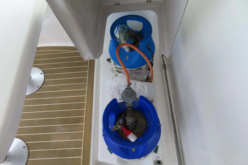 Slide: The Image of Propane storage compartment on a 2010 Fountaine Pajot Lipari 41 catamaran. - 34