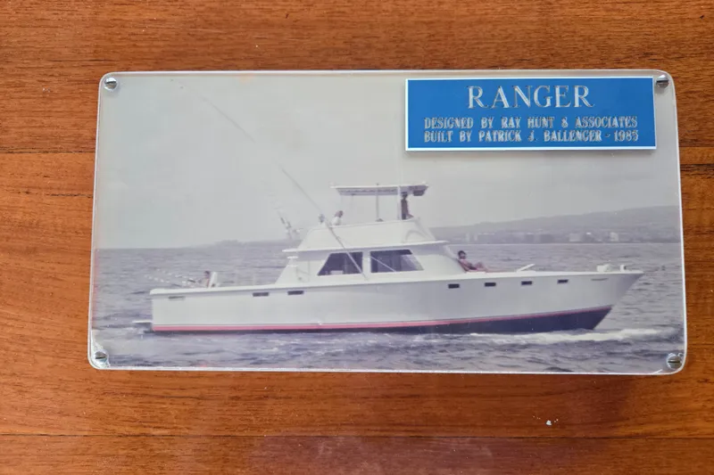 Slide: The Image of 1984 Raymond Hunt Sport Fisher boat, designed by Ray Hunt & Associates, built by Patrick J. Ballenger. - 15