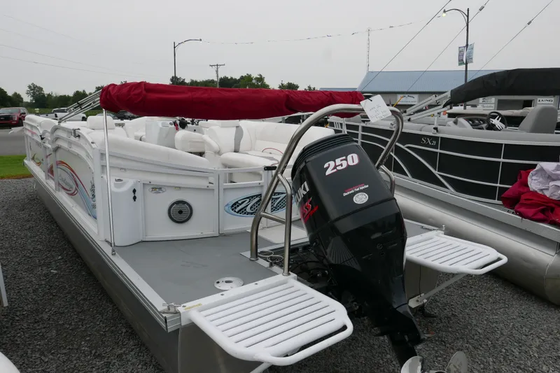 Slide: The Image of 2011 JC 23 SunLounger TT pontoon boat with Suzuki 250 outboard motor. - 3