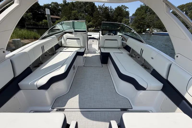 Slide: The Image of Luxurious 2027 Regal LX9 boat interior with spacious seating and elegant design. - 6