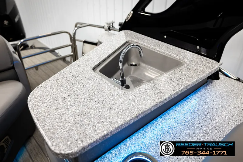Slide: The Image of 2021 Avalon EXCALIBUR boat sink with granite countertop and modern faucet. - 25