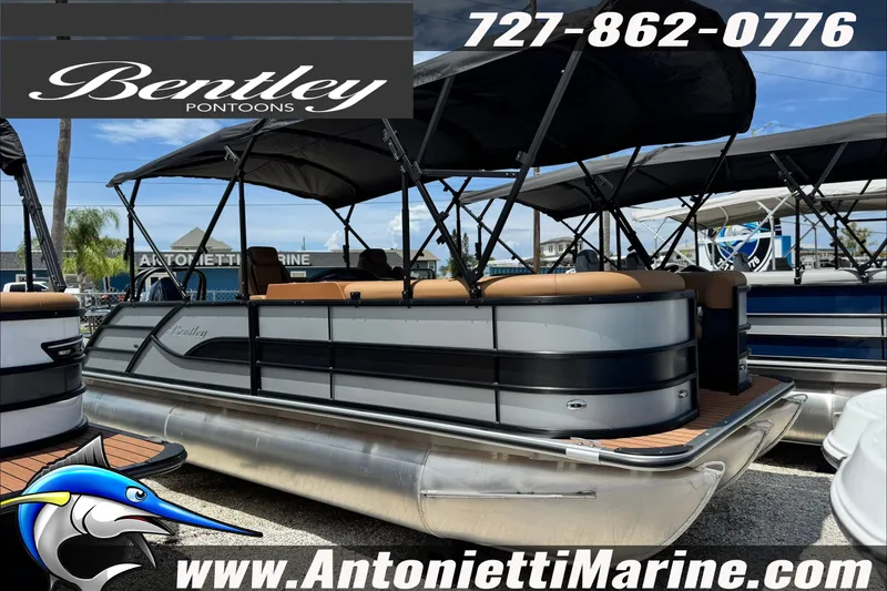 The Image of 2027 Bentley Pontoons Legacy 223 Swingback displayed at Antonietti Marine dealership. - 0