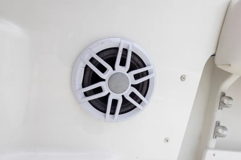Slide: The Image of Speaker installed on a 2022 Parker 2600 Center Console boat interior. - 7