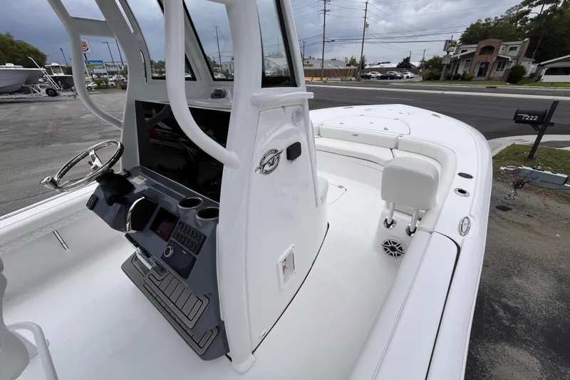 Slide: The Image of 2027 Tidewater 2500 Carolina Bay boat with sleek console and spacious seating. - 10