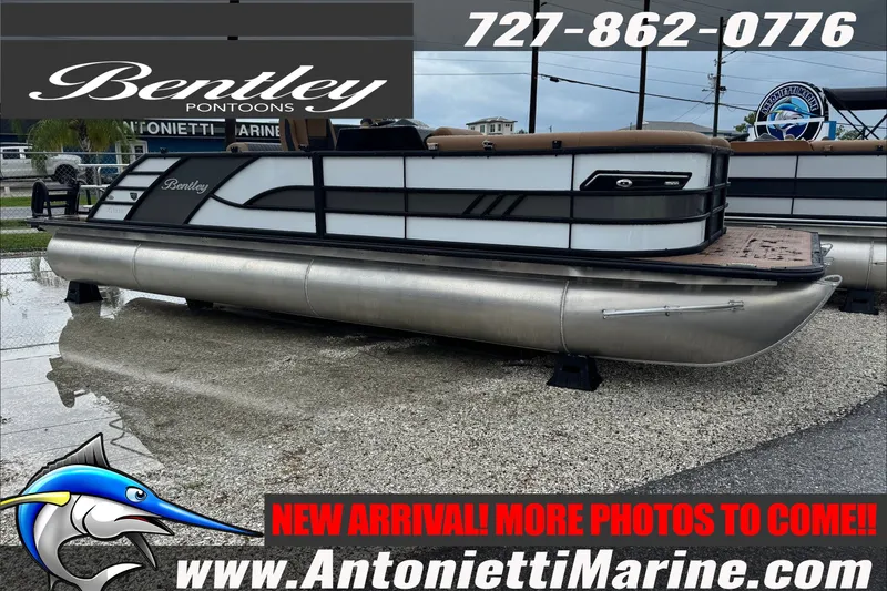 The Image of 2027 Bentley Pontoons Elite 253 Swingback displayed at Antonietti Marine dealership. - 0