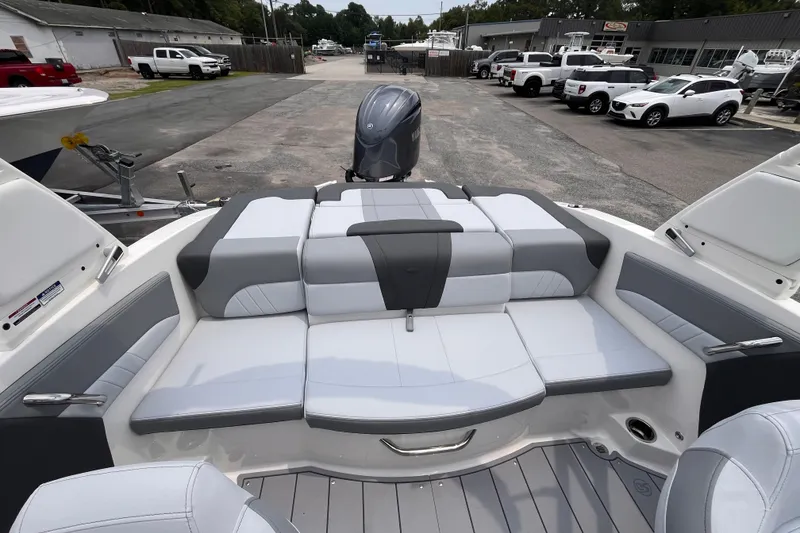 Slide: The Image of 2027 Chaparral 21 SSi OB boat interior with spacious seating and modern design. - 9