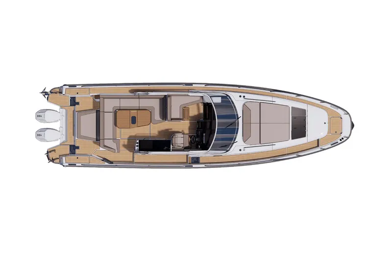 Slide: The Image of Vista dall'alto della barca Nimbus Weekender 11, modello 2026. - 6