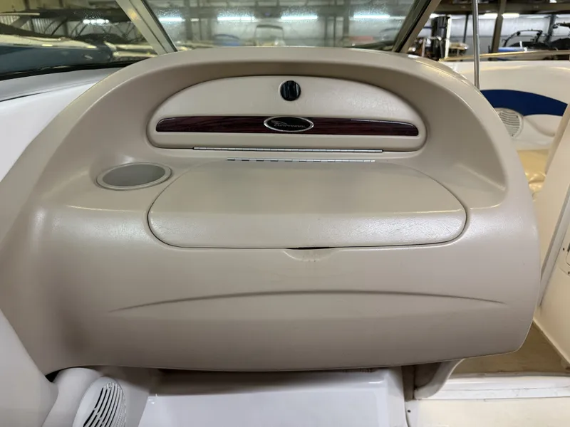 Slide: The Image of The image shows the dashboard of a 2001 Chaparral 219 boat. - 20