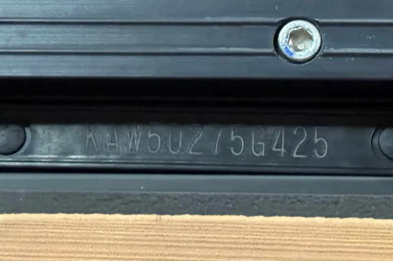 Slide: The Image of Serial number on 2025 Kawasaki JET SKI ULTRA 160 LX, close-up view. - 20