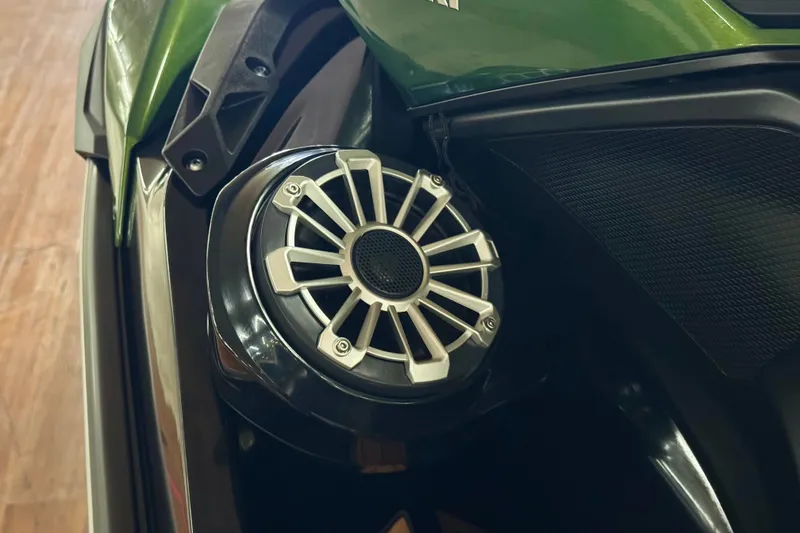 Slide: The Image of Close-up of 2025 Kawasaki JET SKI ULTRA 160 LX speaker detail. - 8