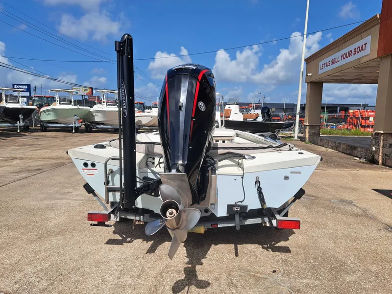 Slide: The Image of A 2022 Ranger RB190 boat is on a trailer at a boat sales lot. - 9