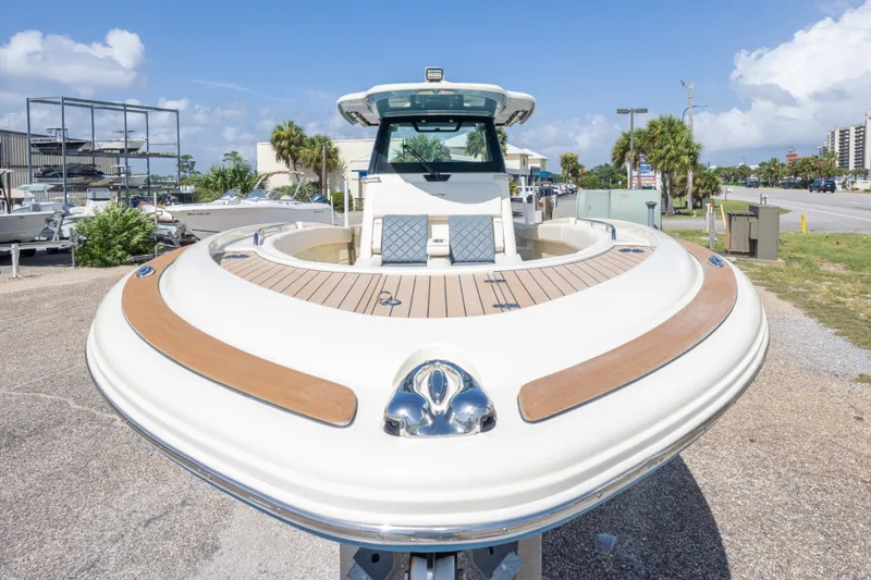 Slide: The Image of 2023 Chris-Craft Catalina 30 boat on display, showcasing sleek design and modern features. - 20