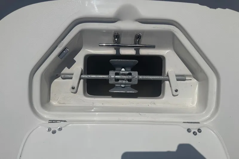 Slide: The Image of Anchor storage compartment on a 2027 Key West 1720 Center Console boat. - 15