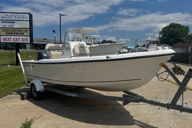 Slide: The Image of 2027 Key West 1720 Center Console boat on trailer at Annapolis Boat Sales. - 7