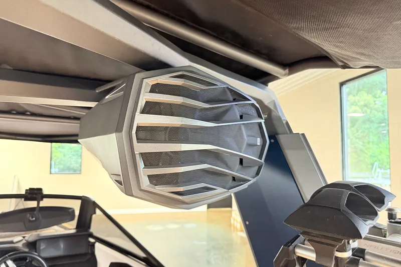 Slide: The Image of 2022 Nautique Super Air Nautique S23 boat speaker detail, showcasing modern design and technology. - 31