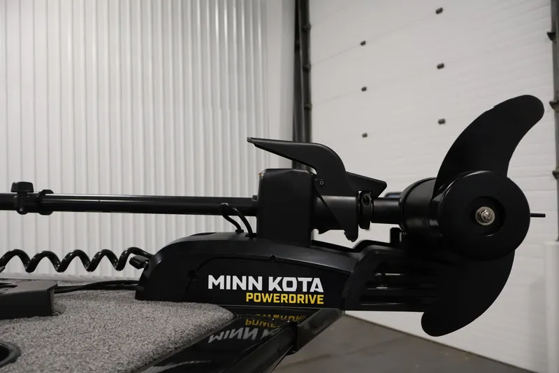 Slide: The Image of Minn Kota PowerDrive trolling motor on 2025 Tracker Pro Guide V-175 WT boat. - 13