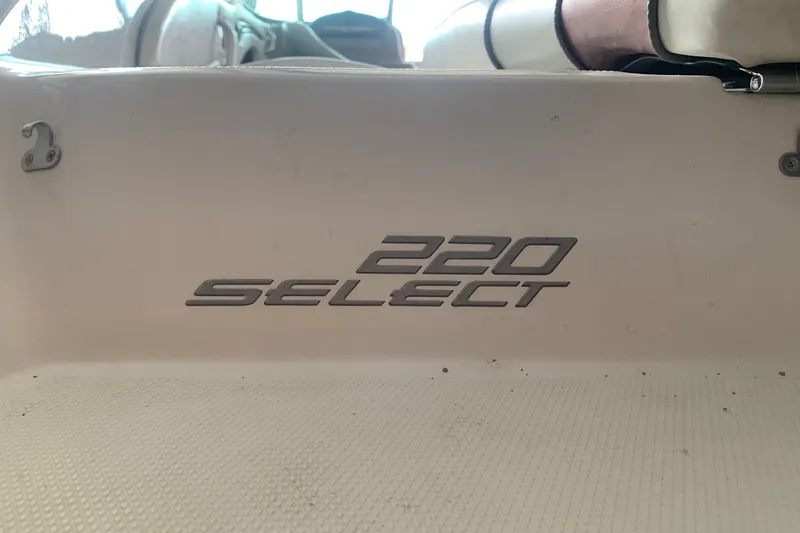 Slide: The Image of Close-up of 2006 Sea Ray 220 Select boat logo on interior surface. - 5
