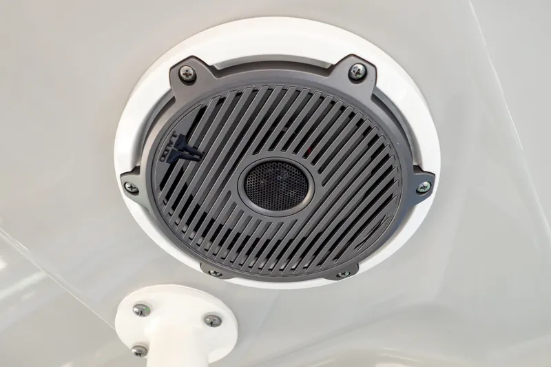 Slide: The Image of Speaker system on 2023 Boston Whaler 280 Vantage boat ceiling. - 49