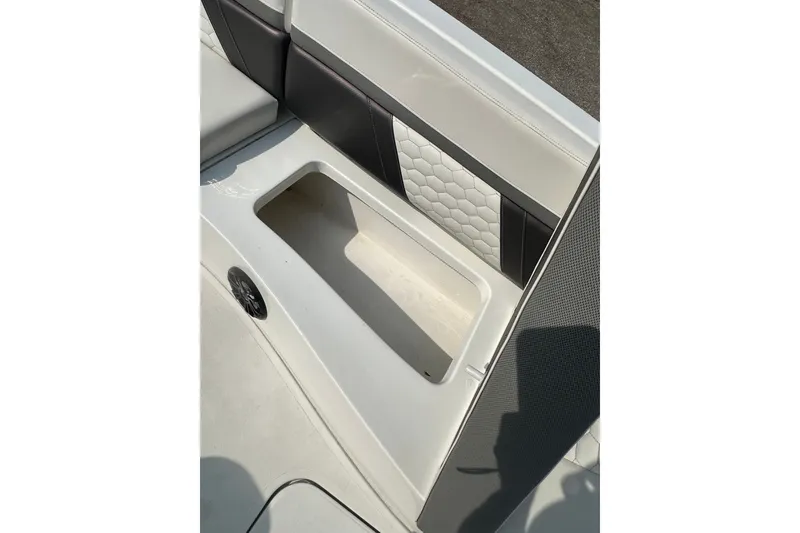 Slide: The Image of 2023 Hurricane SunDeck Sport 192 RL OB boat interior storage compartment. - 22