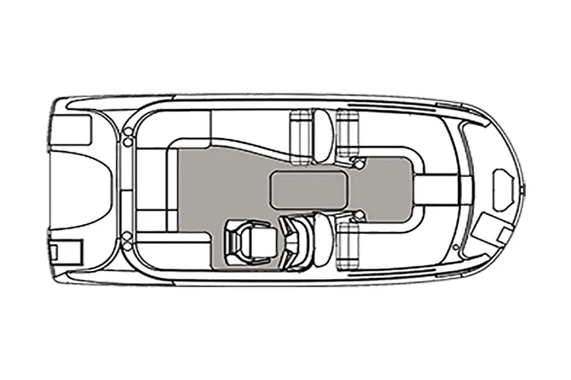 Slide: The Image of Manufacturer Provided Image: Top view layout of 2023 Hurricane SunDeck Sport 192 RL OB boat. - 31