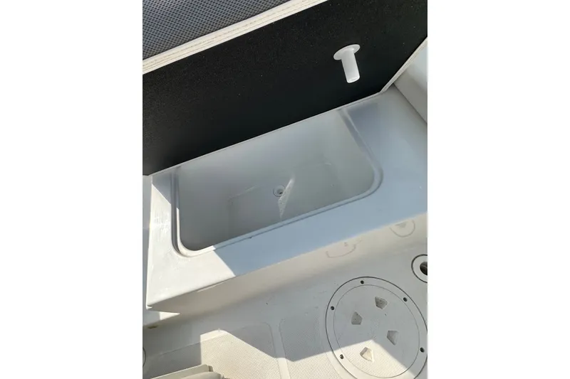 Slide: The Image of 2023 Hurricane SunDeck Sport 192 RL OB boat interior storage compartment. - 20