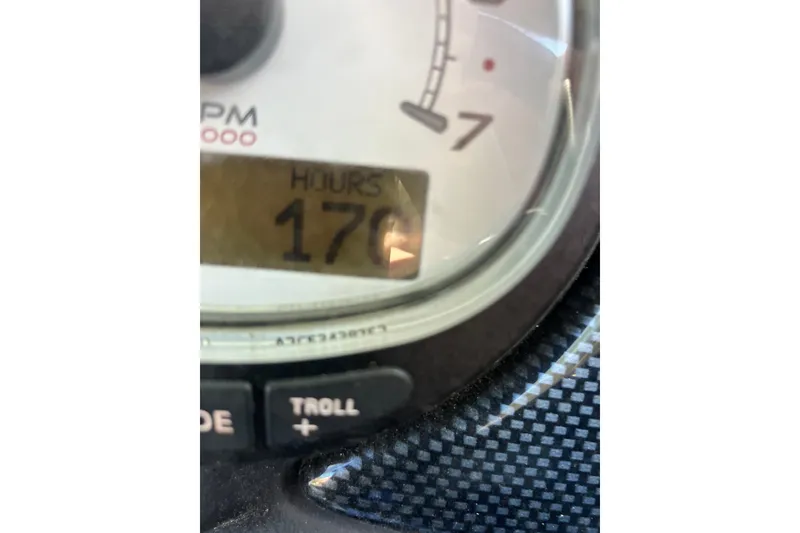 Slide: The Image of Close-up of 2016 Blazer 202 Pro-V tachometer showing 170 hours. - 5