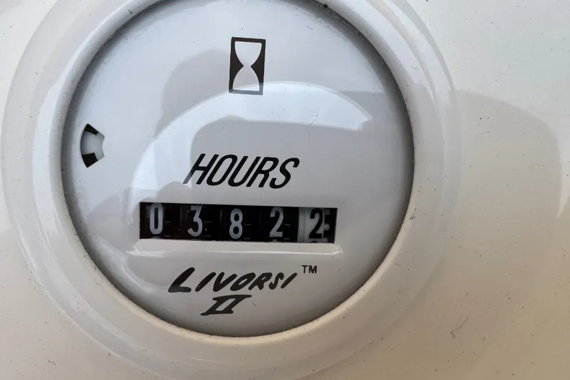 Slide: The Image of Hour meter reading 382.2 hours on 2006 Nordic Powerboats 25 Rage. - 14