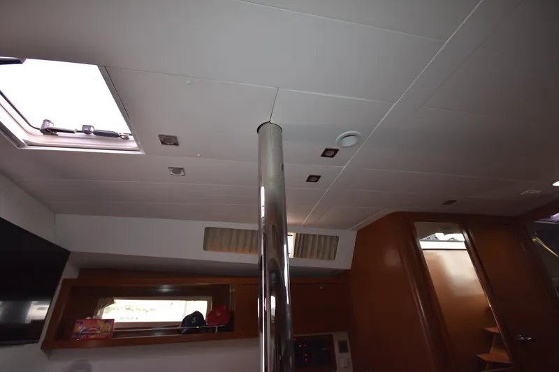 Slide: The Image of Interior view of 2012 Beneteau Oceanis 41.1 yacht, featuring sleek design and modern finishes. - 55