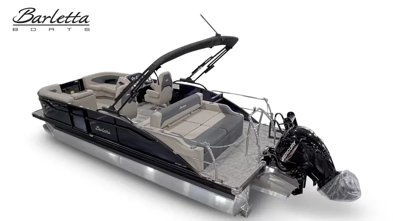 Slide: The Image of Barletta ARIA 22UC 2027: Sleek pontoon boat with comfortable seating and a powerful outboard motor. - 27