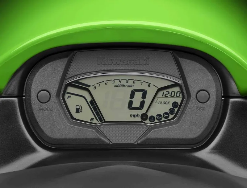Slide: The Image of Close-up of a Kawasaki Jet Ski® STX®-15F dashboard with a digital display. - 5