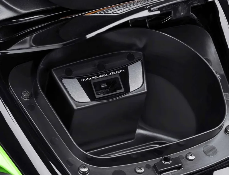 Slide: The Image of Close-up of the immobilizer on a 2015 Kawasaki Jet Ski® STX®-15F. - 4