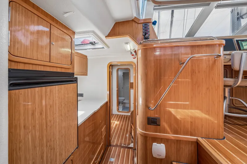 Slide: The Image of Luxurious interior of 2010 St Francis SF 50 yacht with wooden cabinetry and modern design. - 98