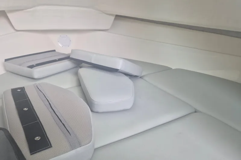Slide: The Image of Interior view of 2027 Arima Sea Ranger 21 Yellowtail Edition boat cushions. - 24