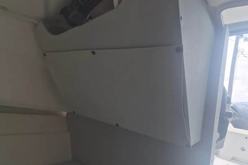 Slide: The Image of Interior view of 2027 Arima Sea Ranger 21 Yellowtail Edition boat cabin. - 26