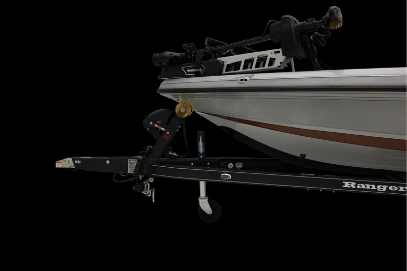 Slide: The Image of Manufacturer Provided Image: 2026 Ranger Z520R Ultra boat on trailer, side view, black background. - 14