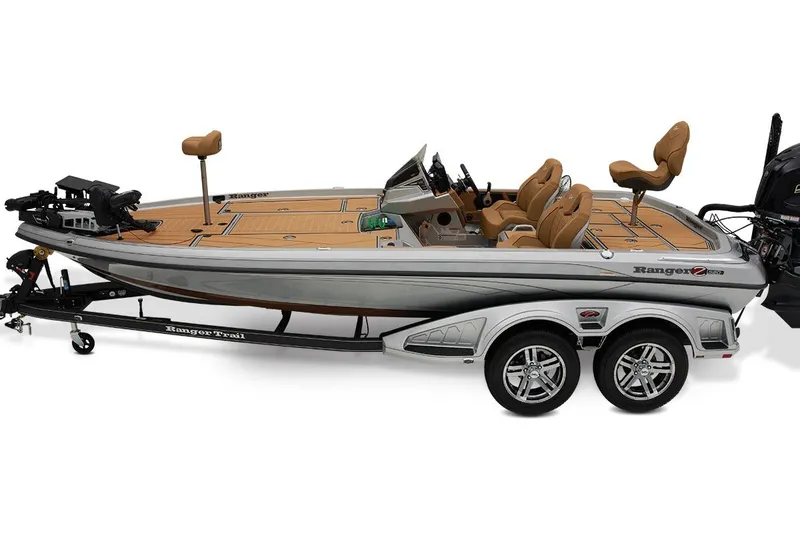 Slide: The Image of Manufacturer Provided Image: 2026 Ranger Z520R Ultra fishing boat with dual seats and trailer. - 2
