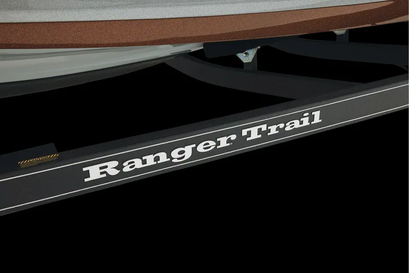 Slide: The Image of Manufacturer Provided Image: Trailer of 2026 Ranger Z520R Ultra boat with "Ranger Trail" branding. - 76