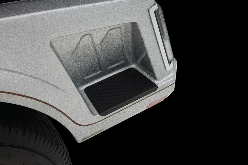 Slide: The Image of Manufacturer Provided Image: 2026 Ranger Z520R Ultra rear step detail in metallic finish. - 73