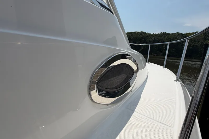 Slide: The Image of 2013 Sea Fox 256 Voyager boat deck with sleek design and chrome accents. - 26